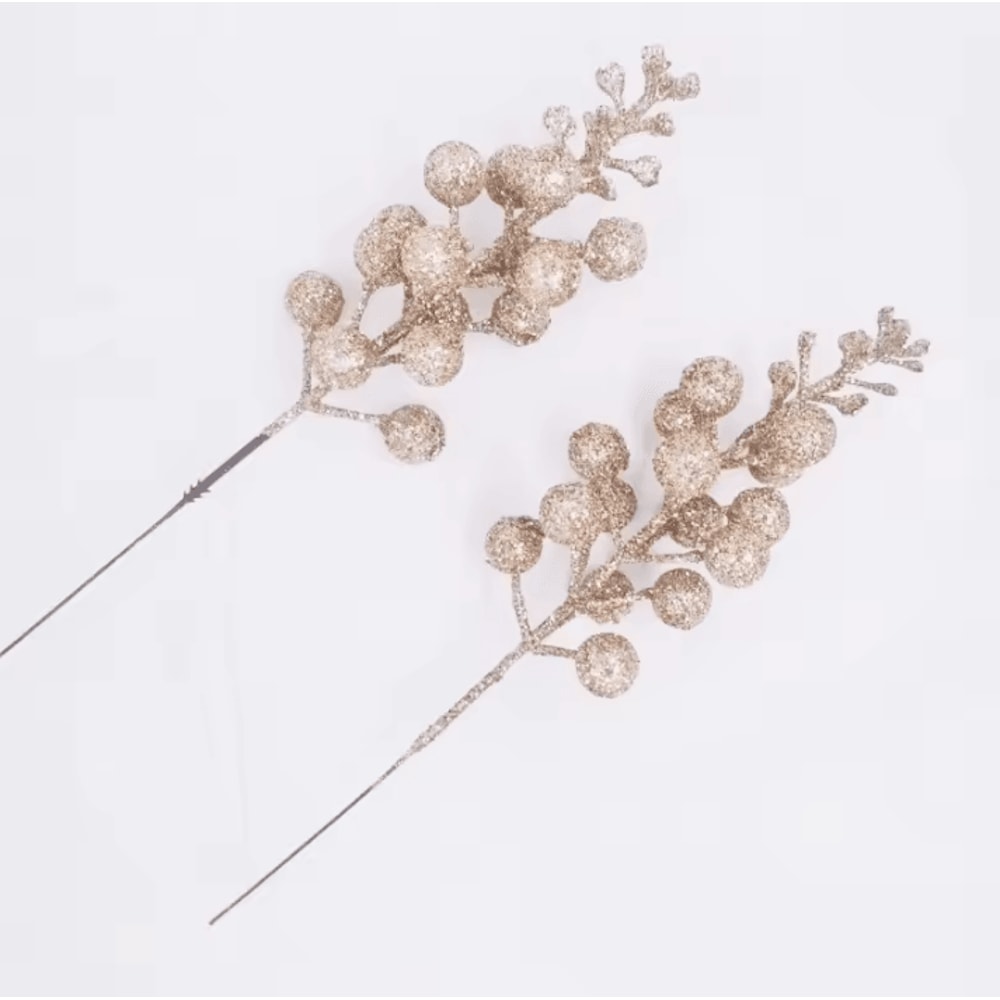 10Pack Christmas Berry Decorations Artificial Berry Bouquet Set For Xmas Tree Ornaments And Holida 6