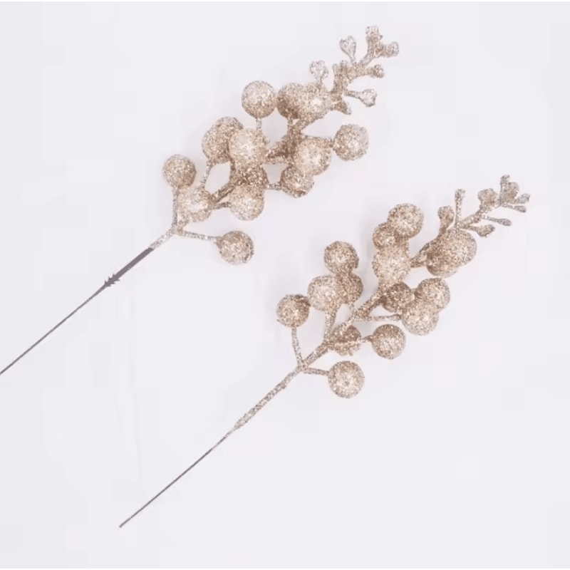 10Pack Christmas Berry Decorations Artificial Berry Bouquet Set For Xmas Tree Ornaments And Holida 6