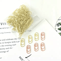 100pcs mini heart shaped paper clips cute decorative paperclips for office, school & home organization