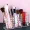 Clear Acrylic Makeup Brush Holder Clear Cosmetic Organizer Desk Brush Storage Case For Makeup Too 0