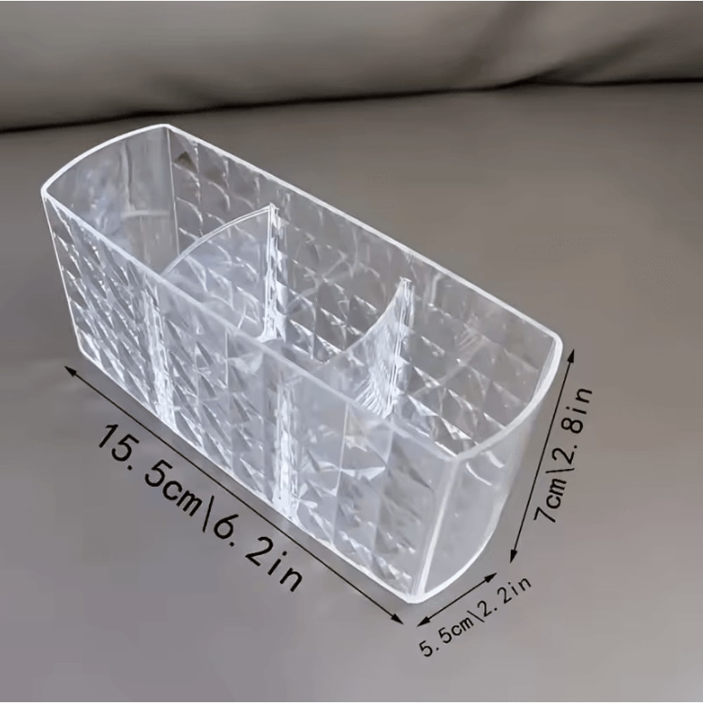 Clear Acrylic Makeup Brush Holder Clear Cosmetic Organizer Desk Brush Storage Case For Makeup Too 4