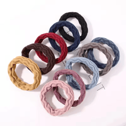 100-pack elastic hair bands random color – basic hair ties scrunchies & ponytail holder bands