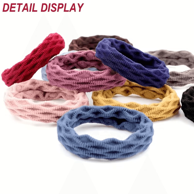 100Pack Elastic Hair Bands Random Color Basic Hair Ties Scrunchies Ponytail Holder Bands 1