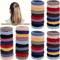 100Pack Elastic Hair Bands Random Color Basic Hair Ties Scrunchies Ponytail Holder Bands 2