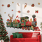 Santa Train Christmas Wall Sticker Whimsical Removable Christmas Wall Decals SelfAdhesive Holiday 1