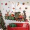 Santa Train Christmas Wall Sticker Whimsical Removable Christmas Wall Decals SelfAdhesive Holiday 1
