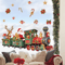 Santa Train Christmas Wall Sticker Whimsical Removable Christmas Wall Decals SelfAdhesive Holiday 4
