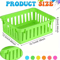 6Pack Stackable Storage Baskets Office And Household Storage Baskets Colorful Plastic Pencil Stora 4