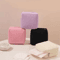 Makeup Toiletry Storage Bag Solid Color Sanitary Napkin Organizer Bag Large Capacity Travel Pouch 1