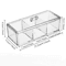 Acrylic Makeup Organizer Transparent Cosmetic Storage Box With ThreeGrid Storage Container For Cot 5
