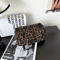 Leopard Makeup Bag Large Cosmetic Organizer Case BoxShaped Zipper Travel Beauty Storage Bag 3