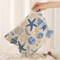 Floral Printed Makeup Bag Minimalist Corduroy Travel Cosmetic Storage Bag Lightweight Multifunctio 0