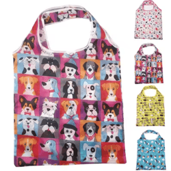 reusable shopping bag foldable nylon foldable grocery tote – lightweight nylon shopping bag and durable picnic tote bag