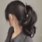 4Pcs Random Color Banana Hair Clips Simple Fashion Vertical Ponytail Hair Clip Elegant Claw Hair A 3
