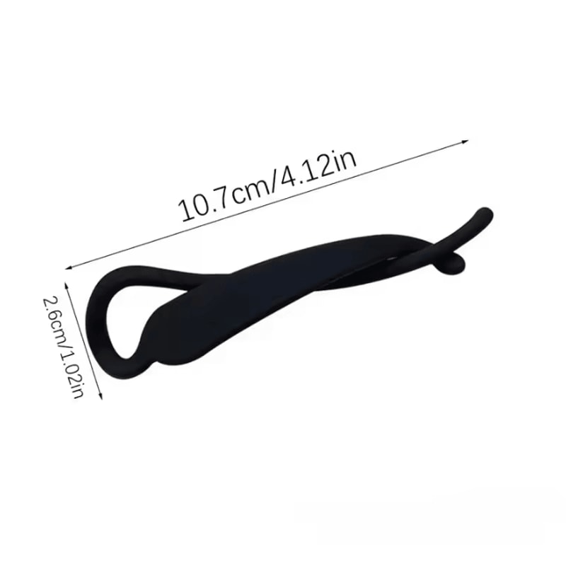 4Pcs Random Color Banana Hair Clips Simple Fashion Vertical Ponytail Hair Clip Elegant Claw Hair A 5