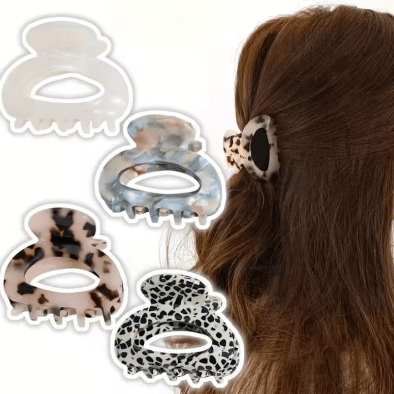 Elegant Oval Hair Claw Clip Womens Hair Claw With Secure Grip Hair Clip For Sophisticated Style 1