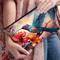 Vibrant Floral Makeup Bag Hummingbird Cosmetic Bag With Zipper Travel Cosmetic Pouch 0