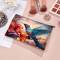 Vibrant Floral Makeup Bag Hummingbird Cosmetic Bag With Zipper Travel Cosmetic Pouch 3