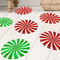 6pcs Colorful Christmas Floor Stickers Festive PVC Decals With Candy Pattern Xmas Decor For Home 0
