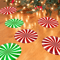 6pcs Colorful Christmas Floor Stickers Festive PVC Decals With Candy Pattern Xmas Decor For Home 2