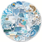 58Pcs Coastal Stickers Pack Kawaii Cartoon Stickers With Shell Sea Creature Decals For Skateboard 0