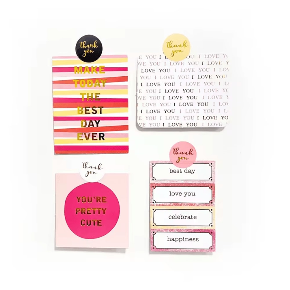 500Pcs Thank You Stickers Kraft Paper Sticker Rolls With Cute Thank You Seal Labels For Party Favo 4