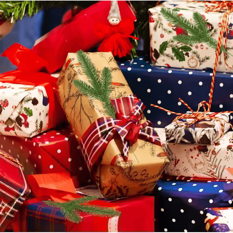 1020 Piece Artificial Pine Needles Branches Christmas Tree DIY Decor And Xmas Wreath Accessories F 2