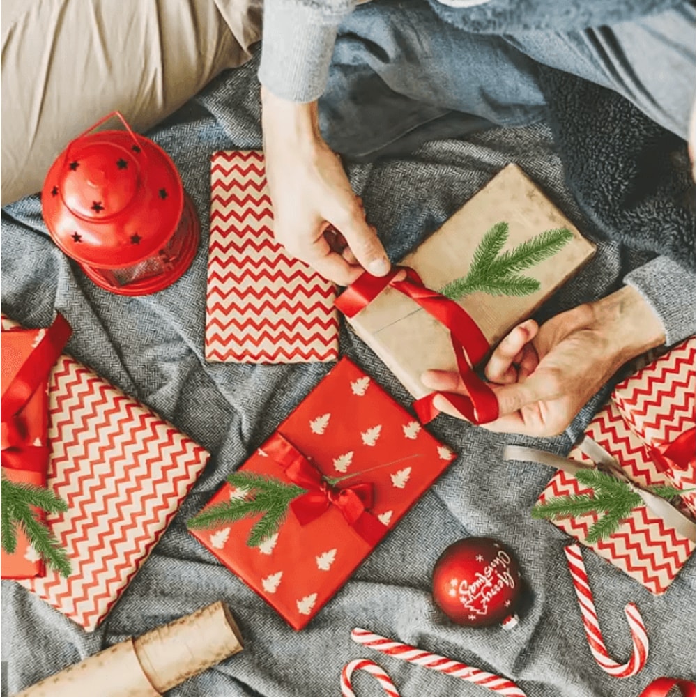 1020 Piece Artificial Pine Needles Branches Christmas Tree DIY Decor And Xmas Wreath Accessories F 3