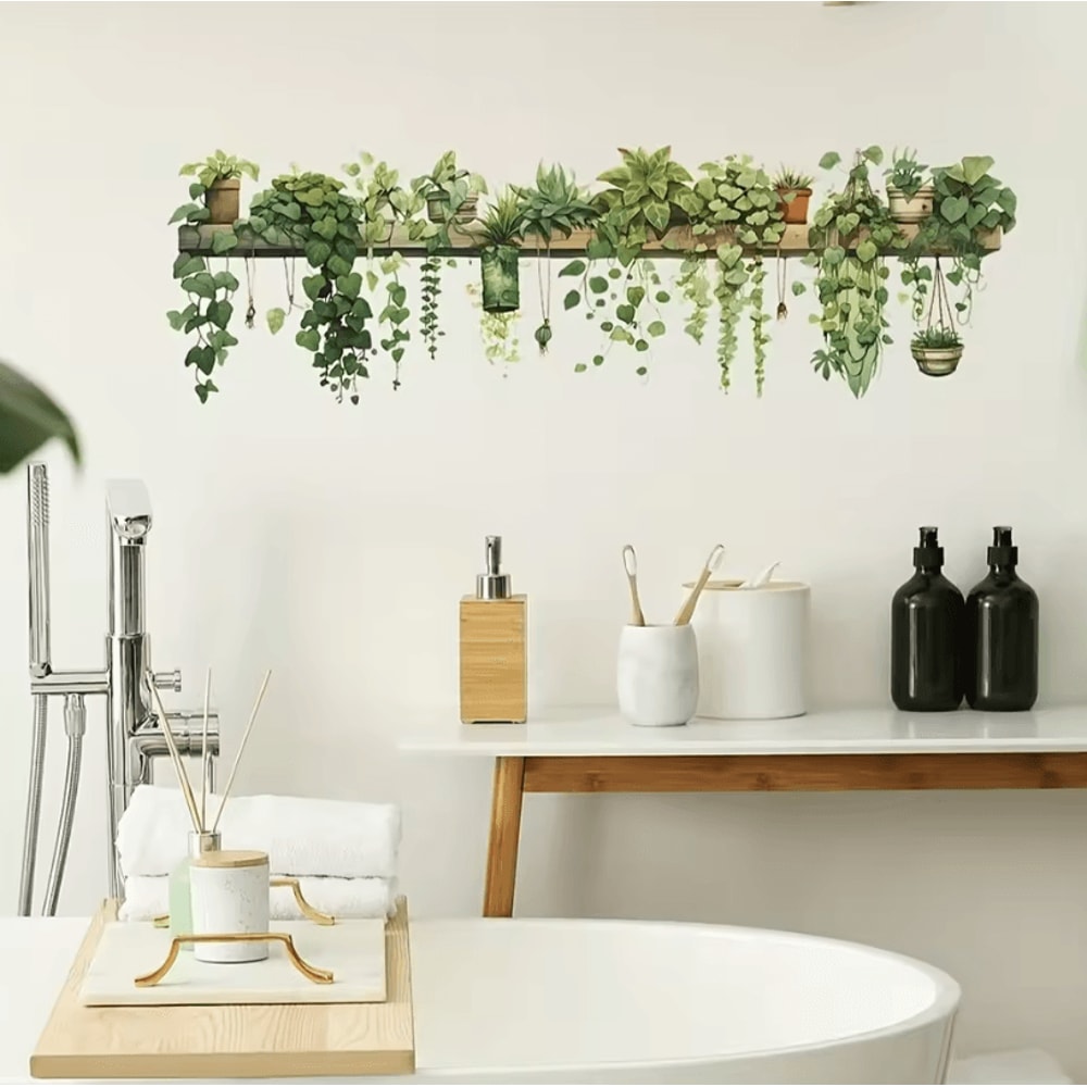 Chic Plant Vine Wall Decal Removable Vinyl Wall Sticker For Living Room Wall Decor Bedroom Entrywa 2