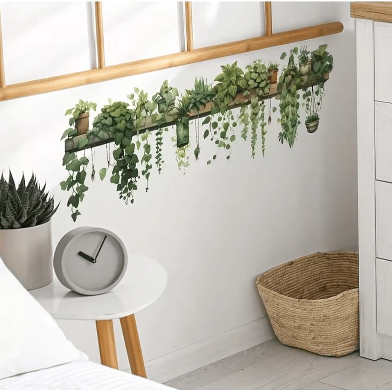 Chic Plant Vine Wall Decal Removable Vinyl Wall Sticker For Living Room Wall Decor Bedroom Entrywa 3