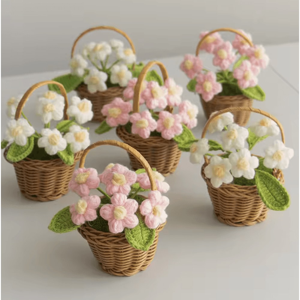 Adorable Crochet Sunflower Ornament HandKnitted Flower Decor For Potted Flower Table Decor And Cut 3