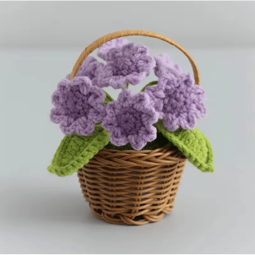 Adorable Crochet Sunflower Ornament HandKnitted Flower Decor For Potted Flower Table Decor And Cut 12