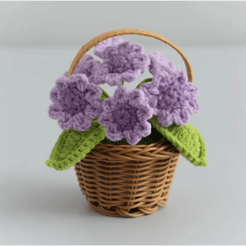 Adorable Crochet Sunflower Ornament HandKnitted Flower Decor For Potted Flower Table Decor And Cut 12