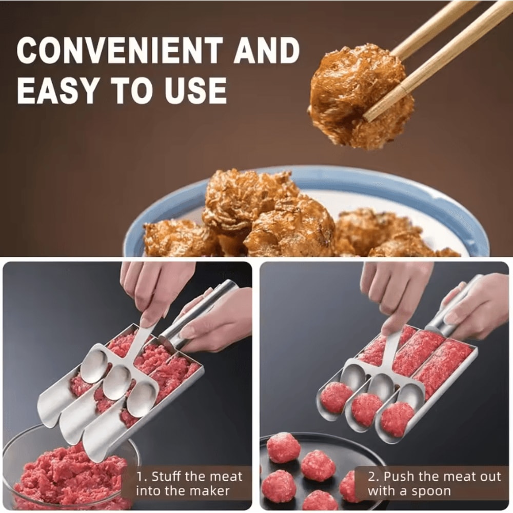 EasyRelease NonStick Meatball Maker EasyRelease Meatball Spoon Manual Kitchen Tools For Effortles 4