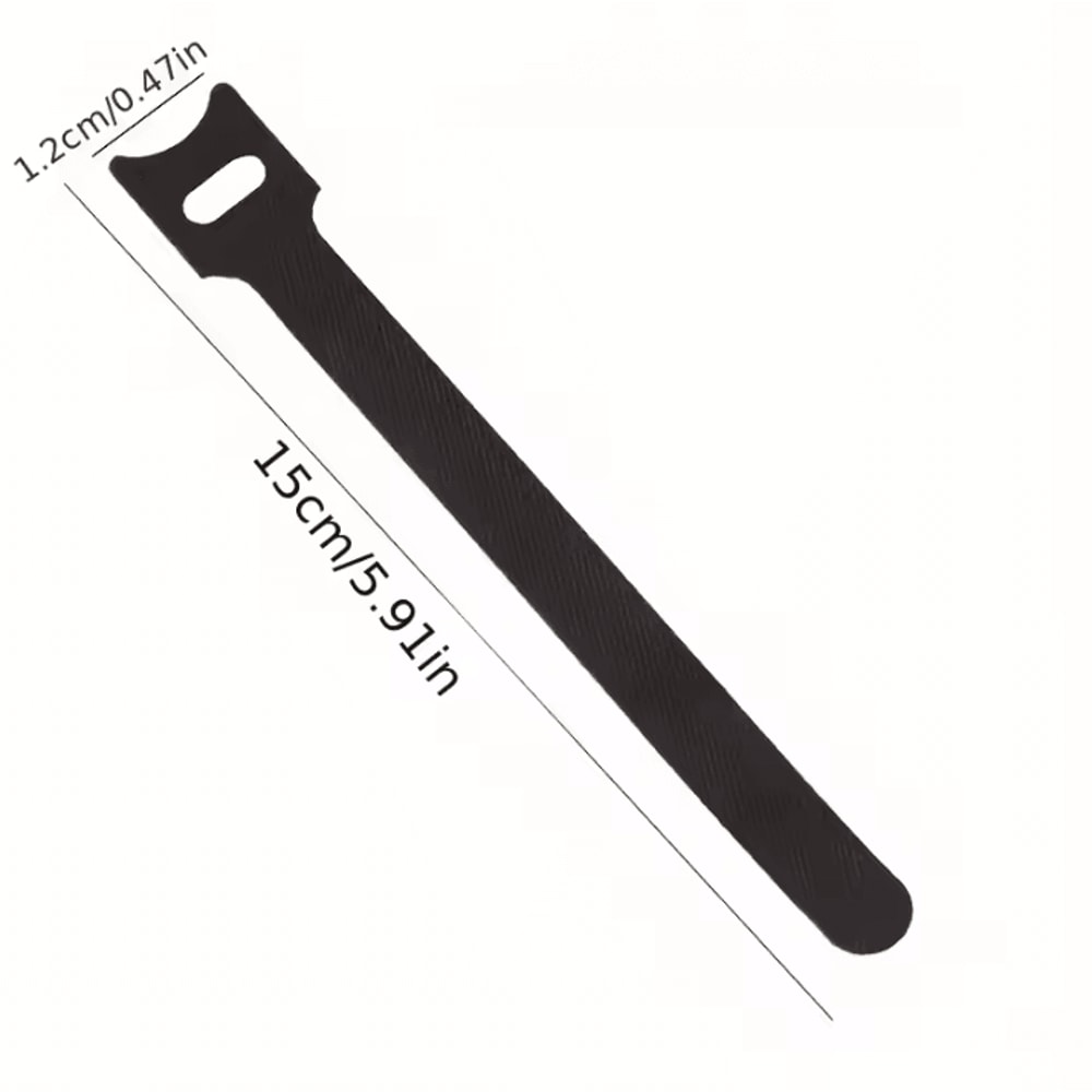 100Pcs Reusable Cable Ties Hook And Loop Fastening Straps For Wire Organizers And MultiPurpose Cab 5