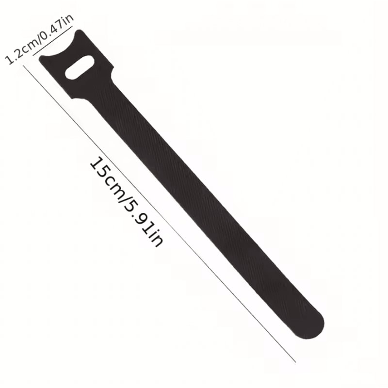 100Pcs Reusable Cable Ties Hook And Loop Fastening Straps For Wire Organizers And MultiPurpose Cab 5