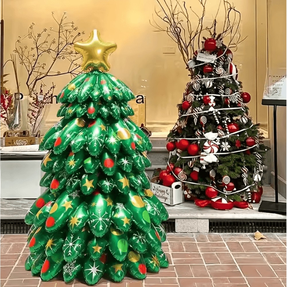 9Piece Christmas Tree Foil Balloons 5118 By 2756 In Extra Large Party Decor And FreeStanding Festi 0