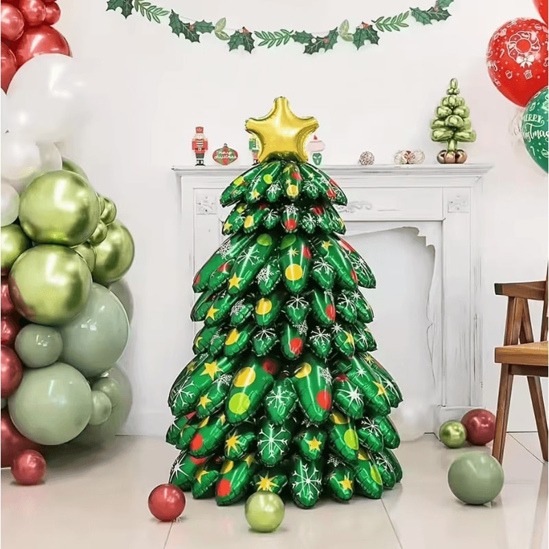 9Piece Christmas Tree Foil Balloons 5118 By 2756 In Extra Large Party Decor And FreeStanding Festi 3