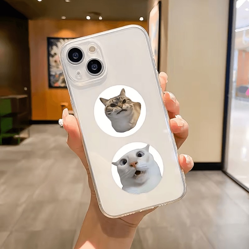 500Pcs Cartoon Cat Stickers Meme Sticker Pack For Planner Scrapbooking Stickers And Cat Lover Gif 3