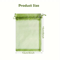 50Pcs Organza Drawstring Bags 394 By 591 In Sheer Fabric Gift Pouches For Wedding Favor Bags 5