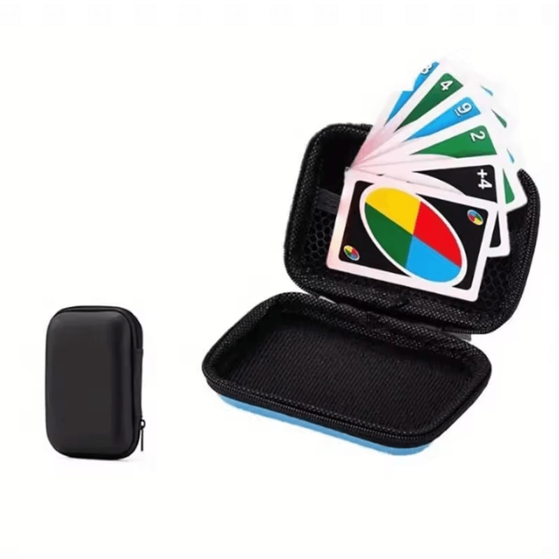 2Pcs Black Card Storage Box Square Zipper Organizer Bag For Game Card Protector And Home Office St 3