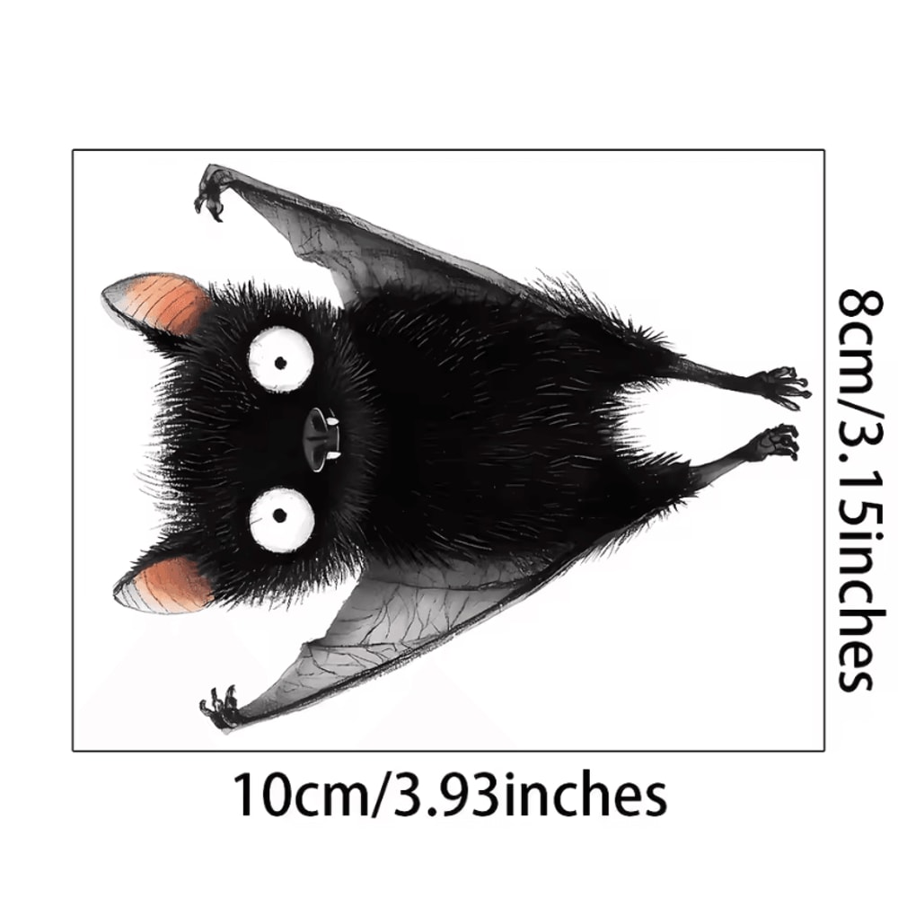 1Pc Funny Cartoon Switch Stickers Funny Bat Wall Decals For Home Decor Sticker In Living Room And 5