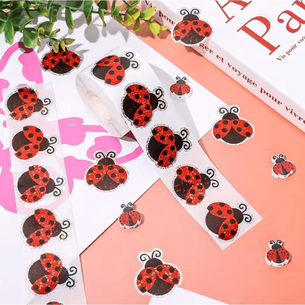 500Pcs Halloween Stickers Set Holographic Ghost Stickers Waterproof For Party Decoration Supplies 2