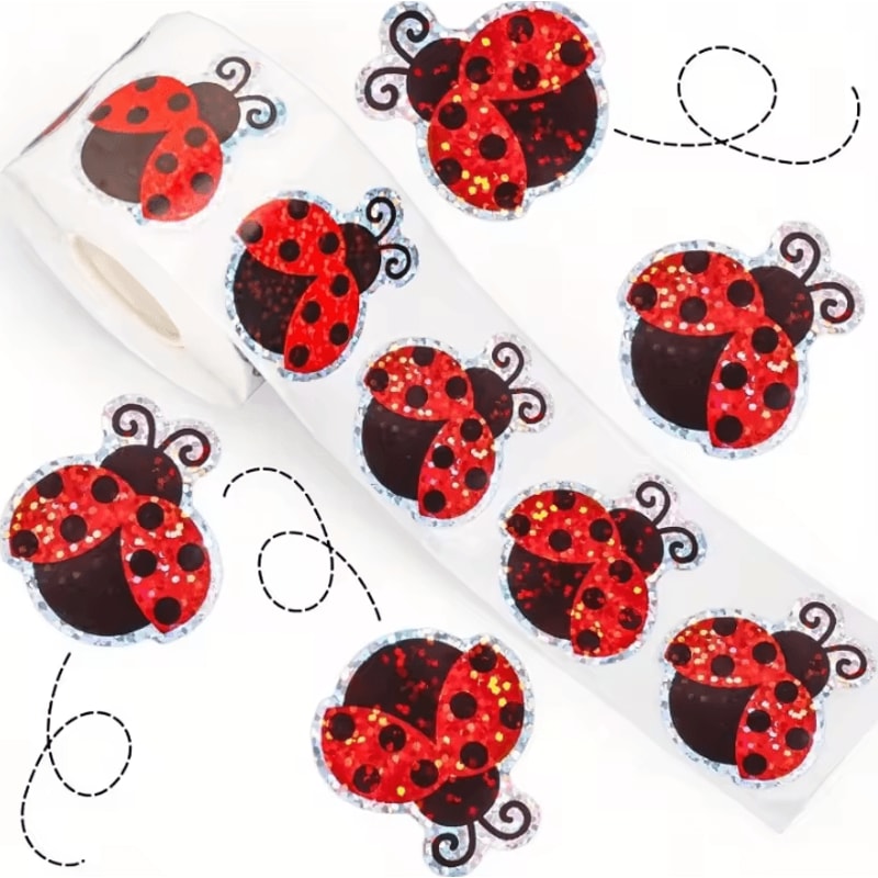 500Pcs Halloween Stickers Set Holographic Ghost Stickers Waterproof For Party Decoration Supplies 7