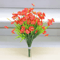 2Pcs Artificial Flower Bouquets Plastic Fake Flowers For Table Centerpiece Decor And Home Accents 1