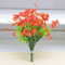 2Pcs Artificial Flower Bouquets Plastic Fake Flowers For Table Centerpiece Decor And Home Accents 1