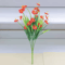 2Pcs Artificial Flower Bouquets Plastic Fake Flowers For Table Centerpiece Decor And Home Accents 4