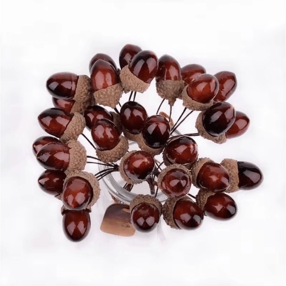 12Pcs2set Decorative Artificial Pine Cone Bouquets Realistic Pine Berry Flowers For Autumn Home De 4