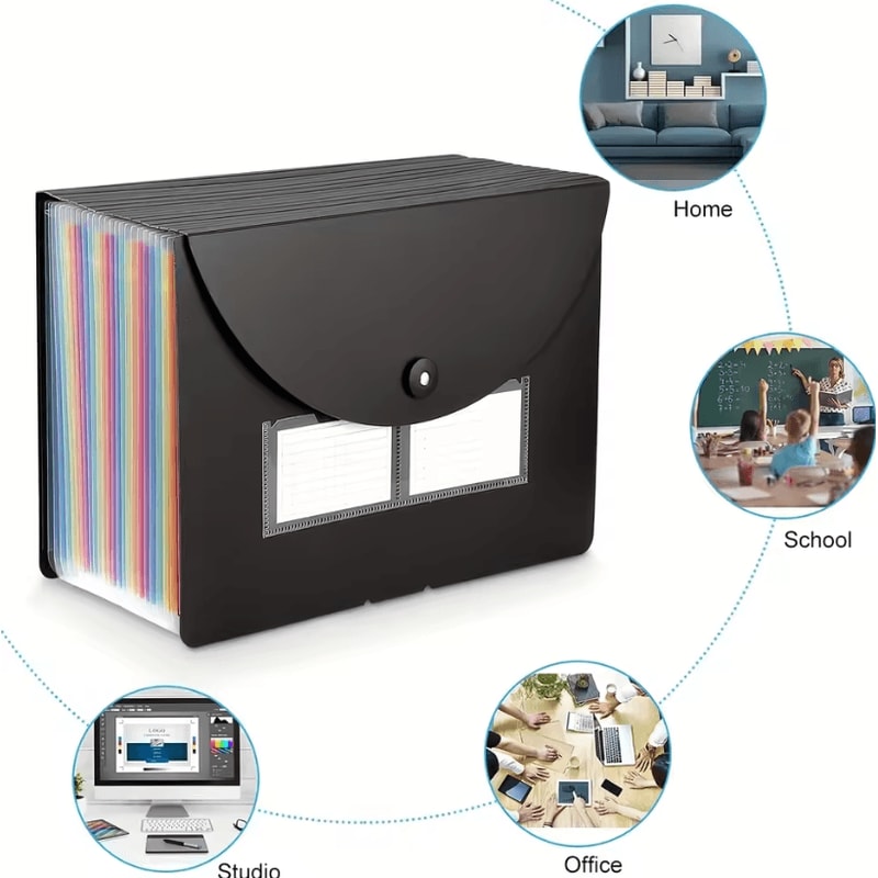 25Pocket Expandable File Organizer Folder Receipt Organizer Folder For Office File Storage And Doc 3