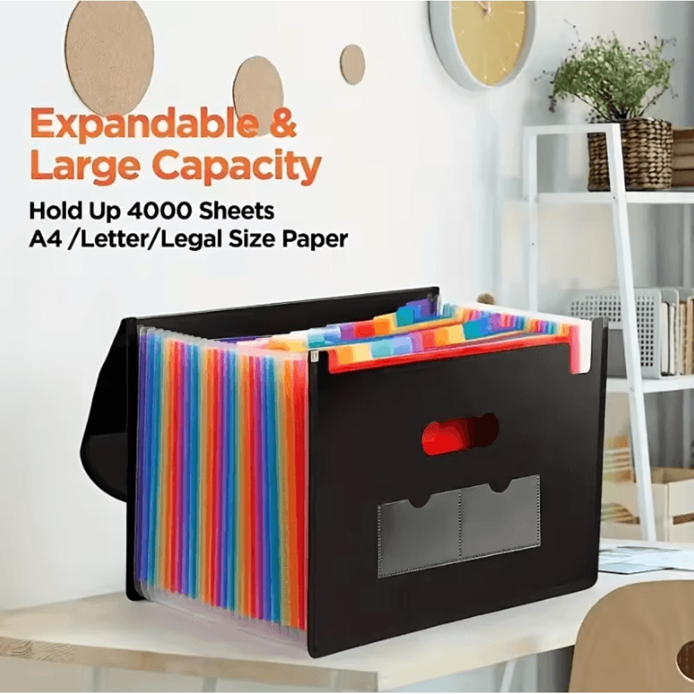 25Pocket Expandable File Organizer Folder Receipt Organizer Folder For Office File Storage And Doc 1